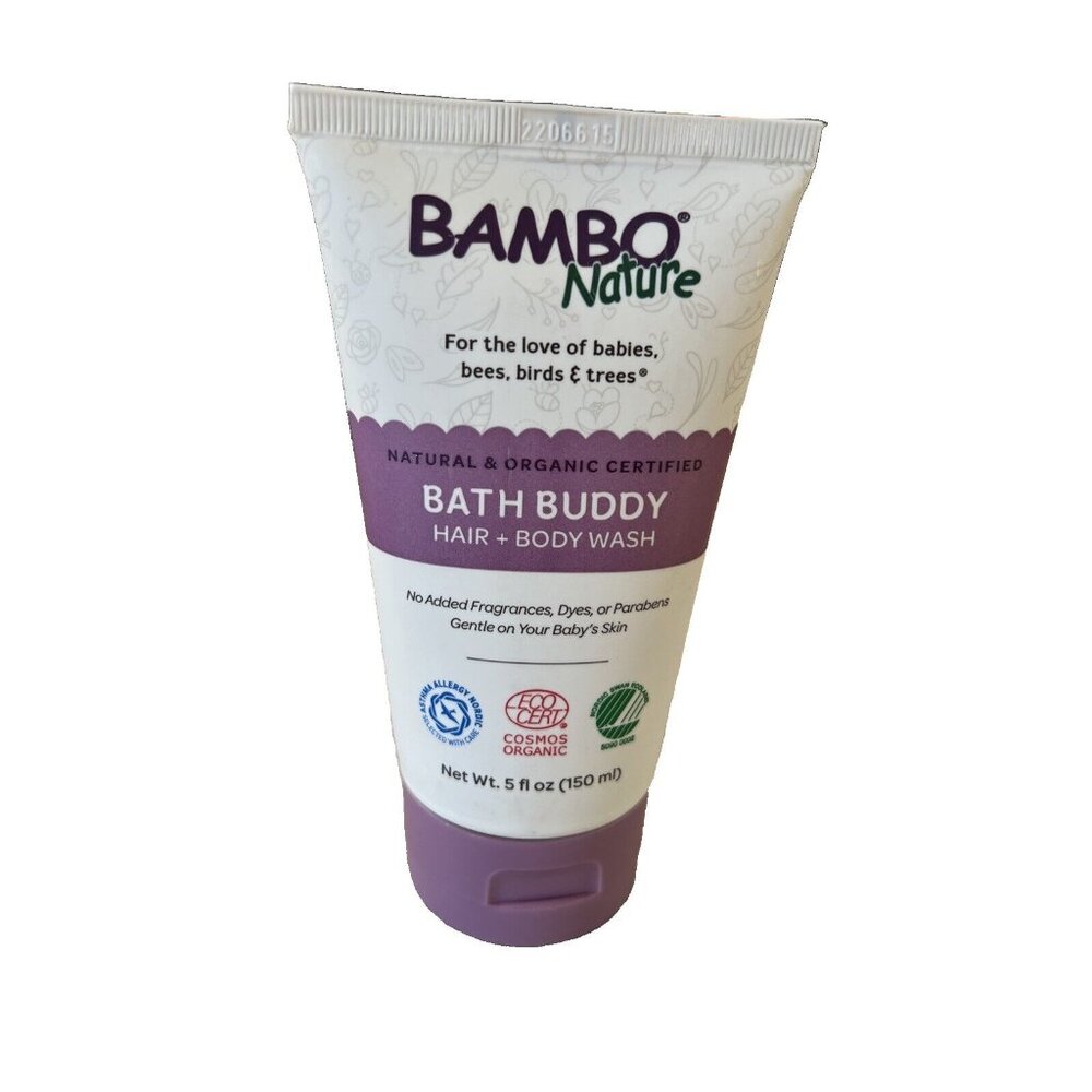 Bambo Nature Bath Buddy Shampoo andโ Body Wash Unscented 5 oz. 150246 1 Ct